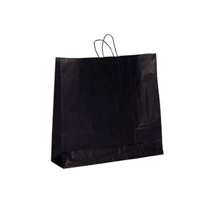 Draagtas Basic papieren tassen - zwart afbeelding 3