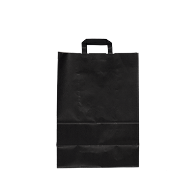 Draagtas Budget papieren tassen - zwart afbeelding 2