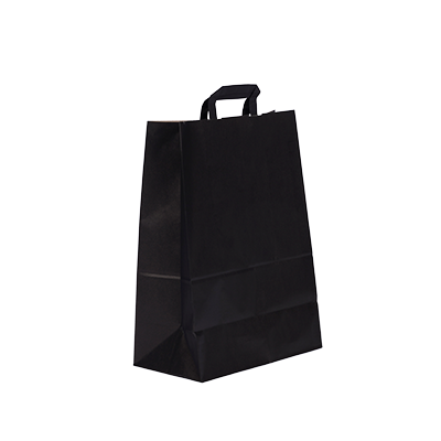 Draagtas Budget papieren tassen - zwart afbeelding 3