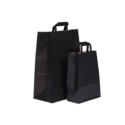 Draagtas Budget papieren tassen - zwart afbeelding 1