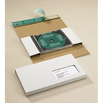 Media wikkelverpakking Verzendenvelop CD, golf karton afbeelding 3