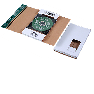Media wikkelverpakking Verzendenvelop CD, golf karton afbeelding 1